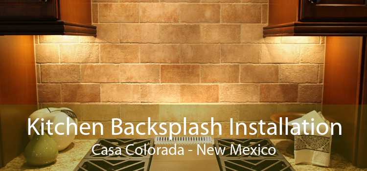 Kitchen Backsplash Installation Casa Colorada - New Mexico