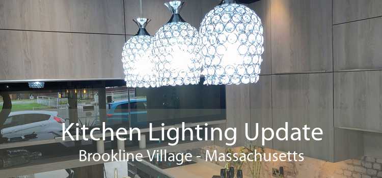 Kitchen Lighting Update Brookline Village - Massachusetts